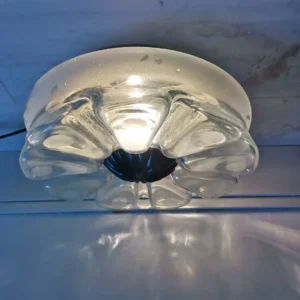 Glass flower lamp