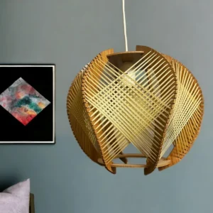 wood pendant light