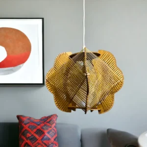 wood pendant light